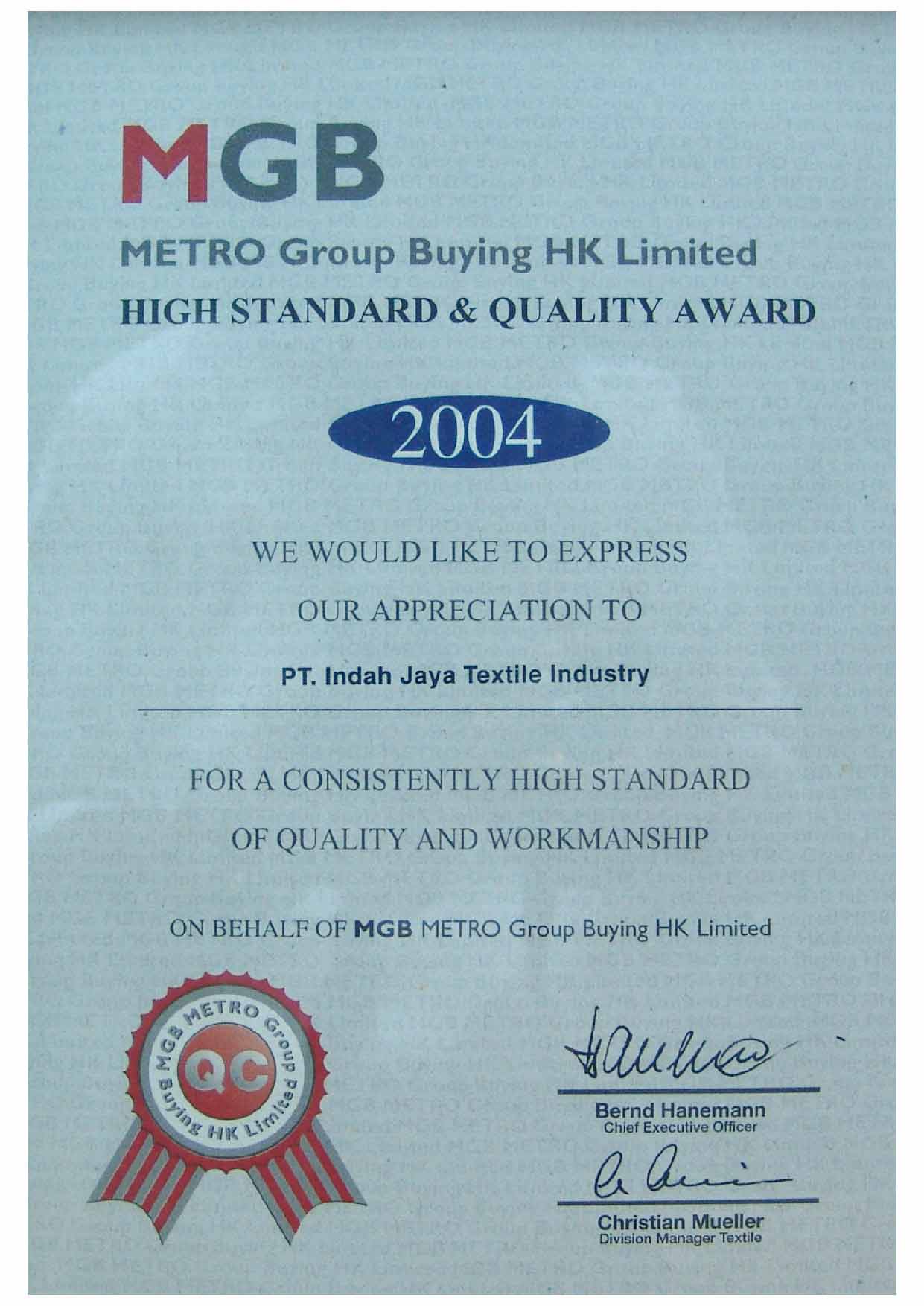 Rekor MURI Certificate